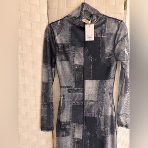💙🧿 Denim Print Dress NWT🧿💙